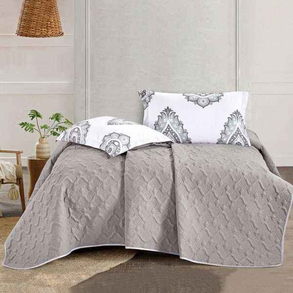 Bedspread Set, Gray