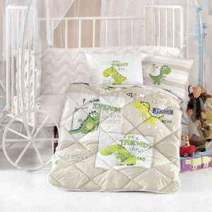 طقم لحاف بيبي تركي قطن %100 6قطع