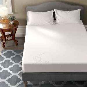 طقم شرشف سرير مطاط مفرد مفرد ونص قطعتين، 120x200سم