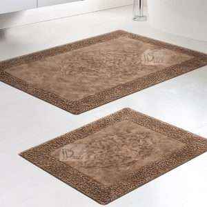 طقم دعاسات حمّام قطن %100 تُركي، بُني