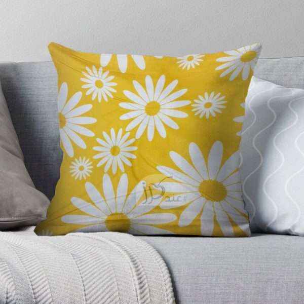 Velvet Floral Square Pillow Cushion