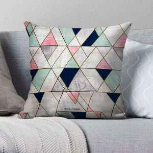 غطاء وسادة مُخمل بطبعات