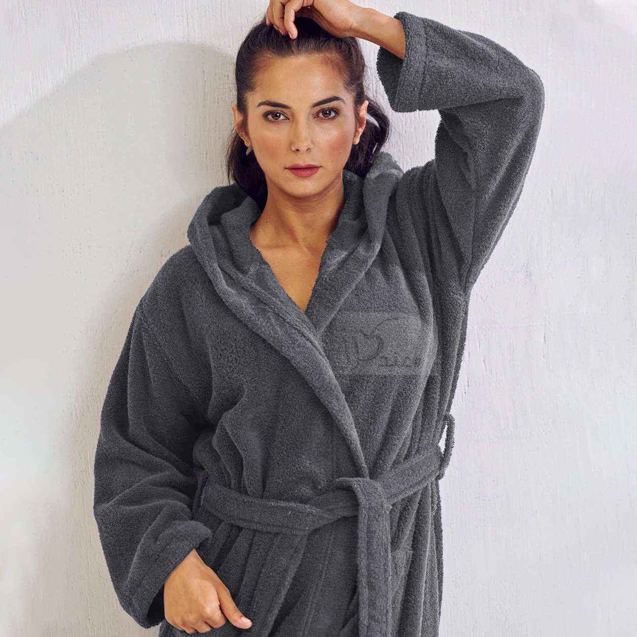 Egyptian cotton best sale hooded bathrobe