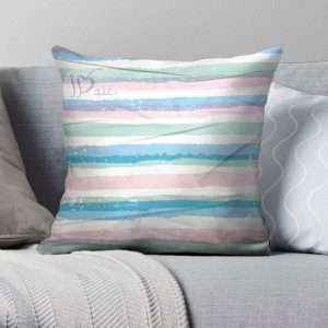 غطاء وسادة مُخمل بطبعات