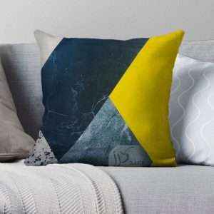 غطاء وسادة مُخمل بطبعات فنية