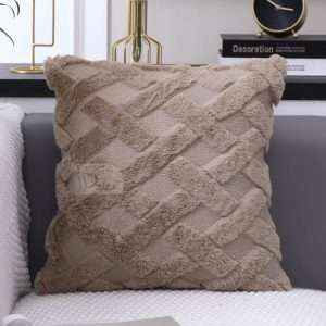 غطاء وسادة فرو