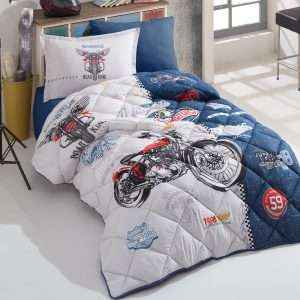 طقم لحاف صيفي قطن تُركي مفرد/ مفرد ونص 4 قطع