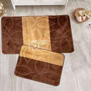 Rectangular 100% Polypropylene 2 piece Bath Rug Set