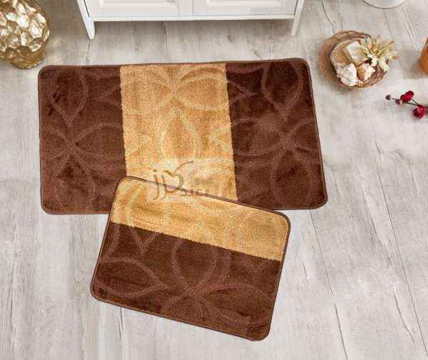 Rectangular 100% Polypropylene 2 piece Bath Rug Set
