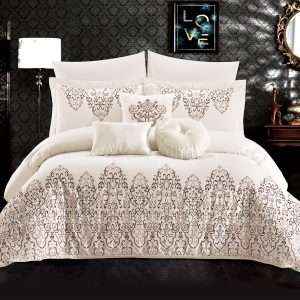 Jacquard Comforter King Size 9-Piece Set
