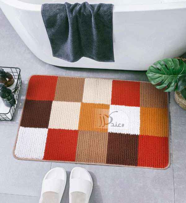 Retro Waterproof Bath Mat Soft Polyester Absorbent Anti-Slip (60X90cm)