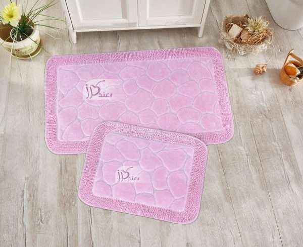 Rectangular 100% Cotton 2 piece Bath Rug Set