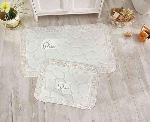 Rectangular 100% Cotton 2 piece Bath Rug Set