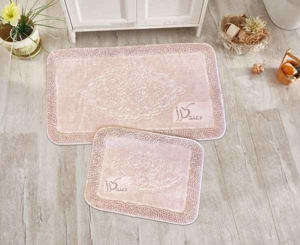 Rectangular 100% Cotton 2 piece Bath Rug Set, Somo