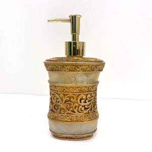 ضاغطة صابون ريزن بنمط كلاسيكي، ذهبي معتق
