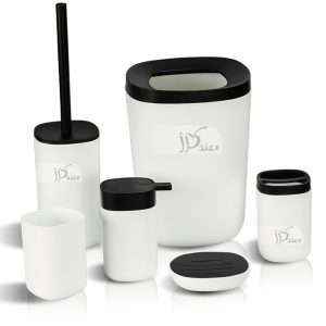 Matte Bathroom Accessory 6 Pcs/Set, White
