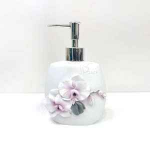 ضاغطة صابون ريزين بمجسمات ورود 3D