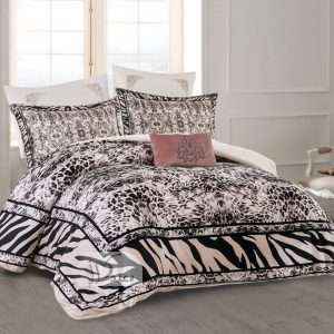 Tiger Print Winter Comforter King Size 7 PCS Set
