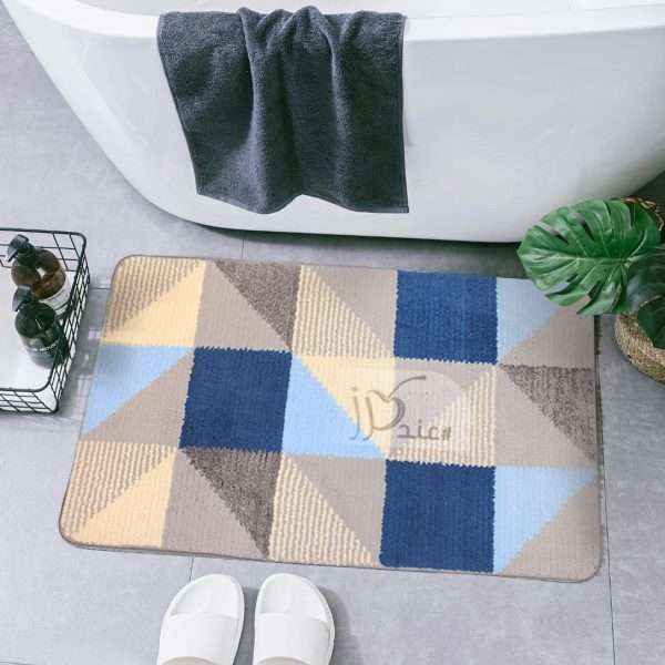 Retro Waterproof Bath Mat Soft Polyester Absorbent Anti-Slip (60X90cm)