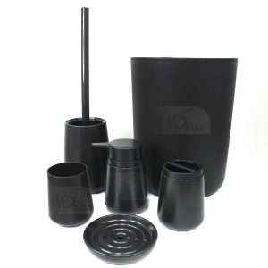 طقم إكسسوارات حمام بلاستيك 6 قطع