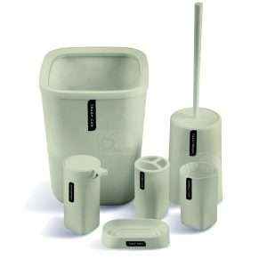 طقم إكسسوارات حمام بلاستيك 6 قطع