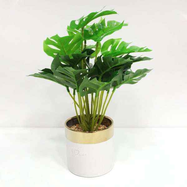 Artificial Plant In Ceramic Vase