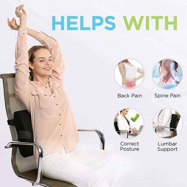 Lumbar Support Memory Foam Gel Cushion