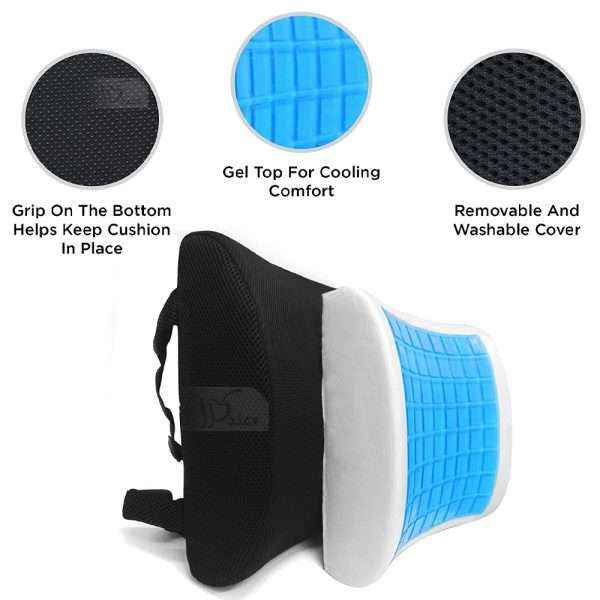 Lumbar Support Memory Foam Gel Cushion