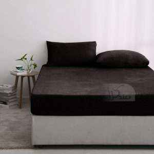 Mink Fur Fitted Sheet set King Size set Plus Deep Pocket 3Pcs