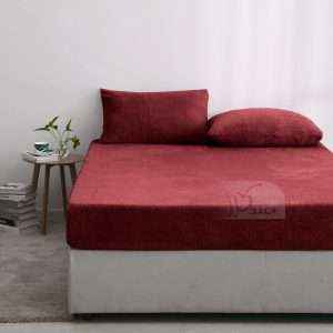 Mink Fur Fitted Sheet set King Size set Plus Deep Pocket 3Pcs