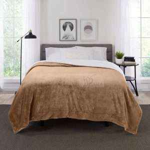 Fleece Reversible Plush Double Blanket
