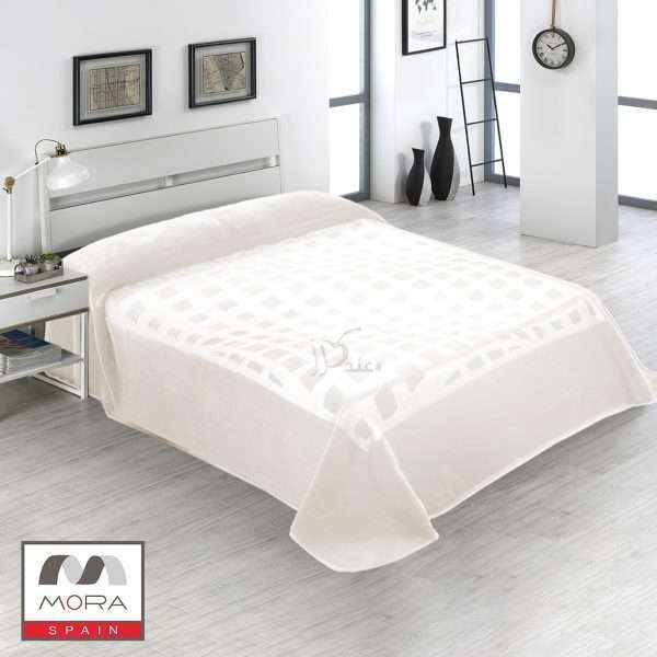 Mora® Plush Blanket 240x260 cm, Ivory