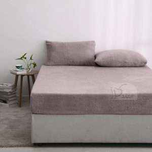 Mink Fur Fitted Sheet set King Size set Plus Deep Pocket 3Pcs