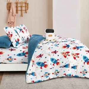 Kids Velvet Winter Reversible Comforter 5-Piece Set