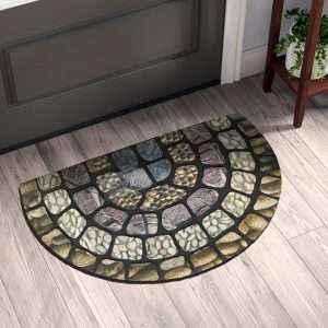 دعّاسة مدخل بتصميم ثلاثي الأبعاد - 45x75 سم