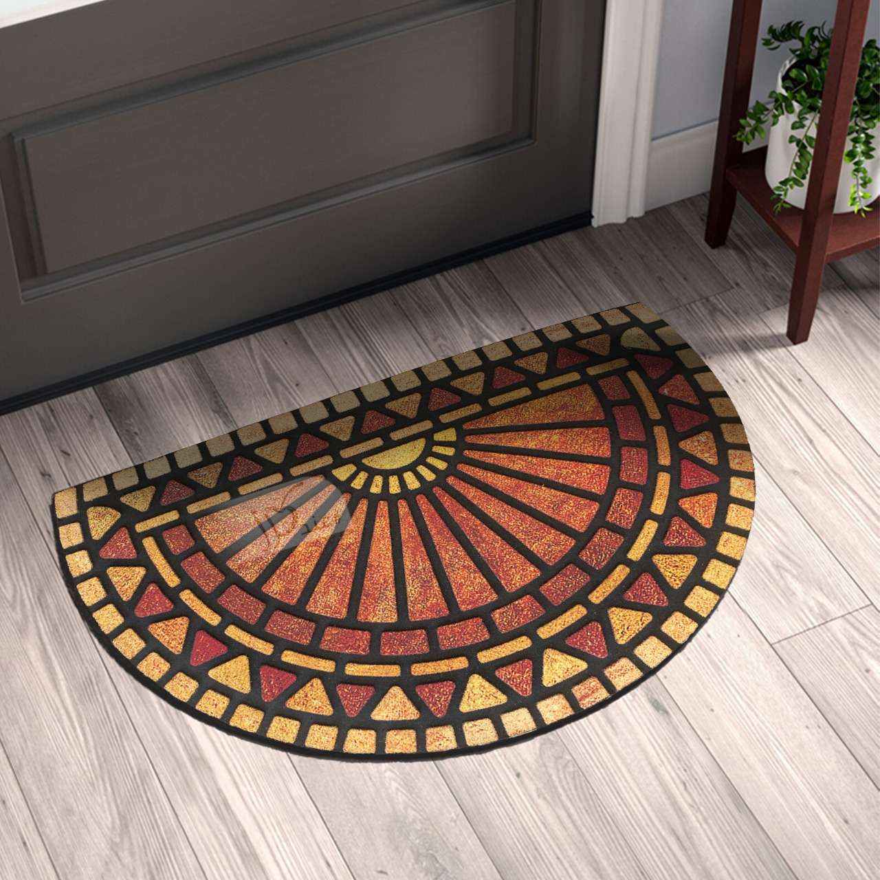 Non-Slip Rubber Rug Welcome Entry Doormat Floor Carpet Indoor Outdoor  Waterproof