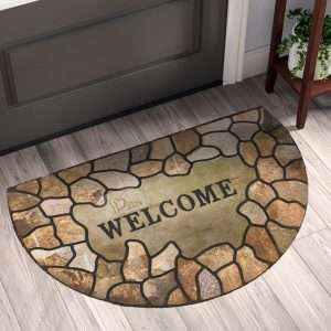 دعّاسة مدخل نصف دائرة بتصميم عصري - 60x90 سم