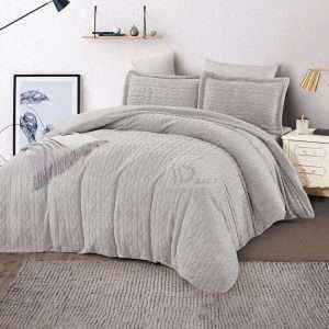 طقم لحاف شتوي فرو محفر