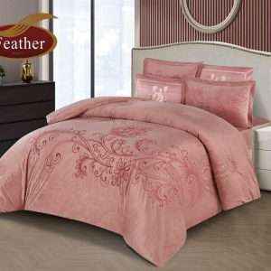 Velvet Embroidered Comforter Set King Size 6pcs, Somo