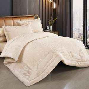 طقم لحاف شتوي فرو محفر