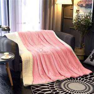 Fleece Reversible Plush Double Blanket