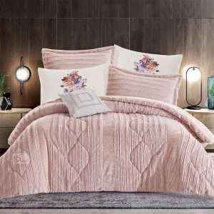 طقم لحاف شتوي فرو محفر مجوز 7 قطع، سومو