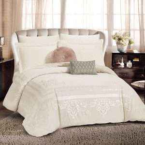 Jacquard & Fur Comforter 7-Piece Set