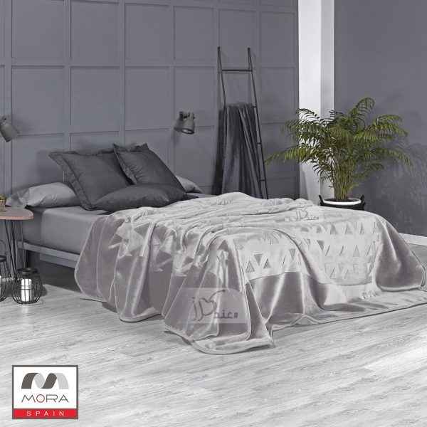 Mora® Plush Blanket 240x170 cm, Gray