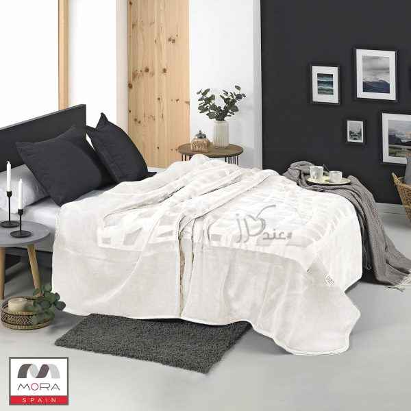 Mora® Plush Blanket 240x260 cm, Ivory