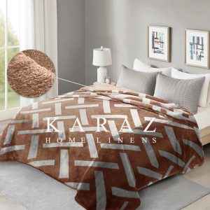 Feather®Cascade Plush Blanket 160x220 cm Honey