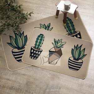 طقم دعاسات مطبخ قطعتين بأرضية مطاط ضد الإنزلاق