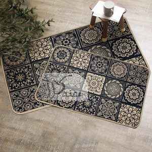 طقم دعاسات مطبخ قطعتين بأرضية مطاط ضد الإنزلاق