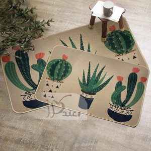 طقم دعاسات مطبخ قطعتين بأرضية مطاط ضد الإنزلاق