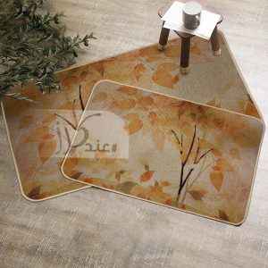 طقم دعاسات مطبخ قطعتين بأرضية مطاط ضد الإنزلاق